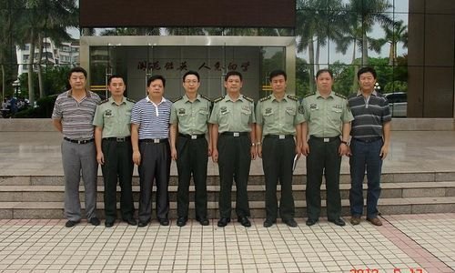 惠州軍分區領導到惠州學院檢查兵役工作
