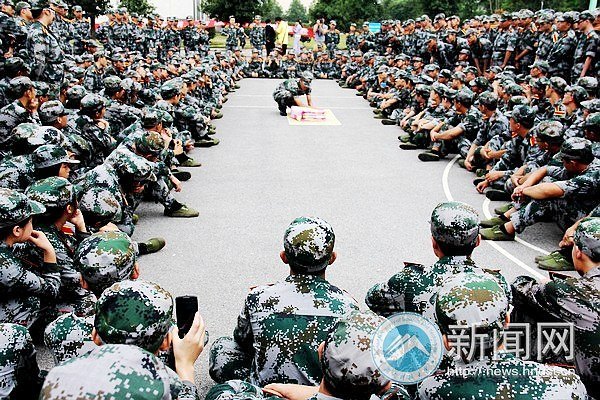 天公作美 軍訓(xùn)更精彩