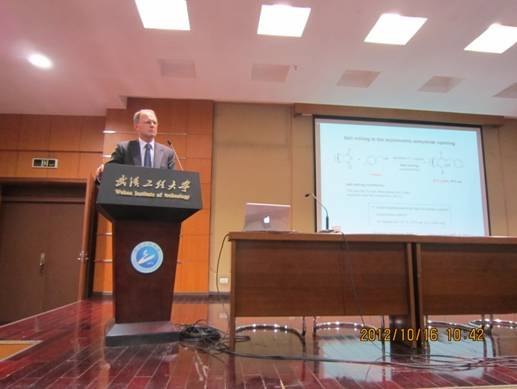 著名有機化學家Carsten Bolm教授來武漢工程大學訪問