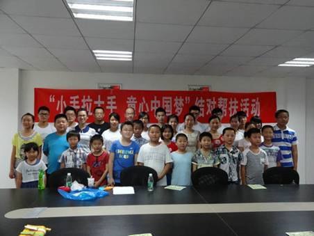 (圖文)大手拉小手,童心中國夢——安徽工業大學工商學院雨山區暑期社會實踐隊赴貴都社區傳遞愛心