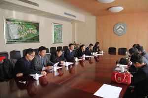 平遙現代工程技術學校副校長郝英明一行來山東旅游職業學院參觀考察