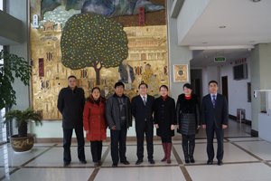 濰坊職業學院國際商務學院院長劉泓蔚一行來山東旅游職業學院參觀考察